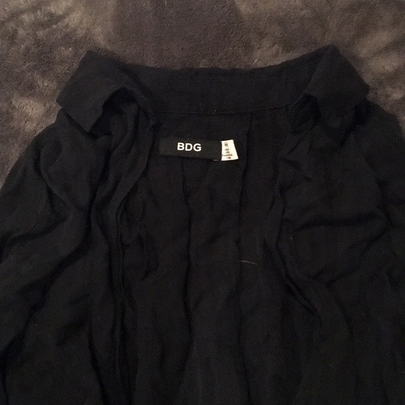 BDG Front Knot Top (Black) - Picture 2 of 4